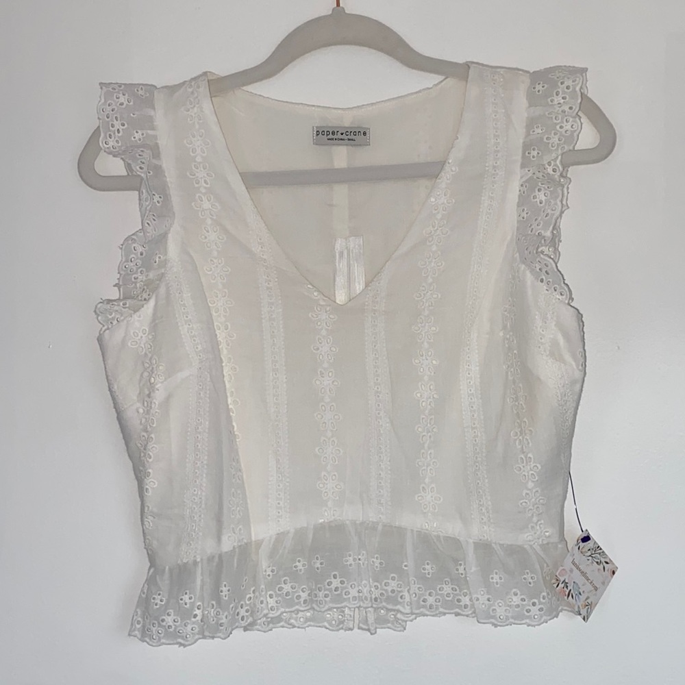 White Paper Crane Women’s Top